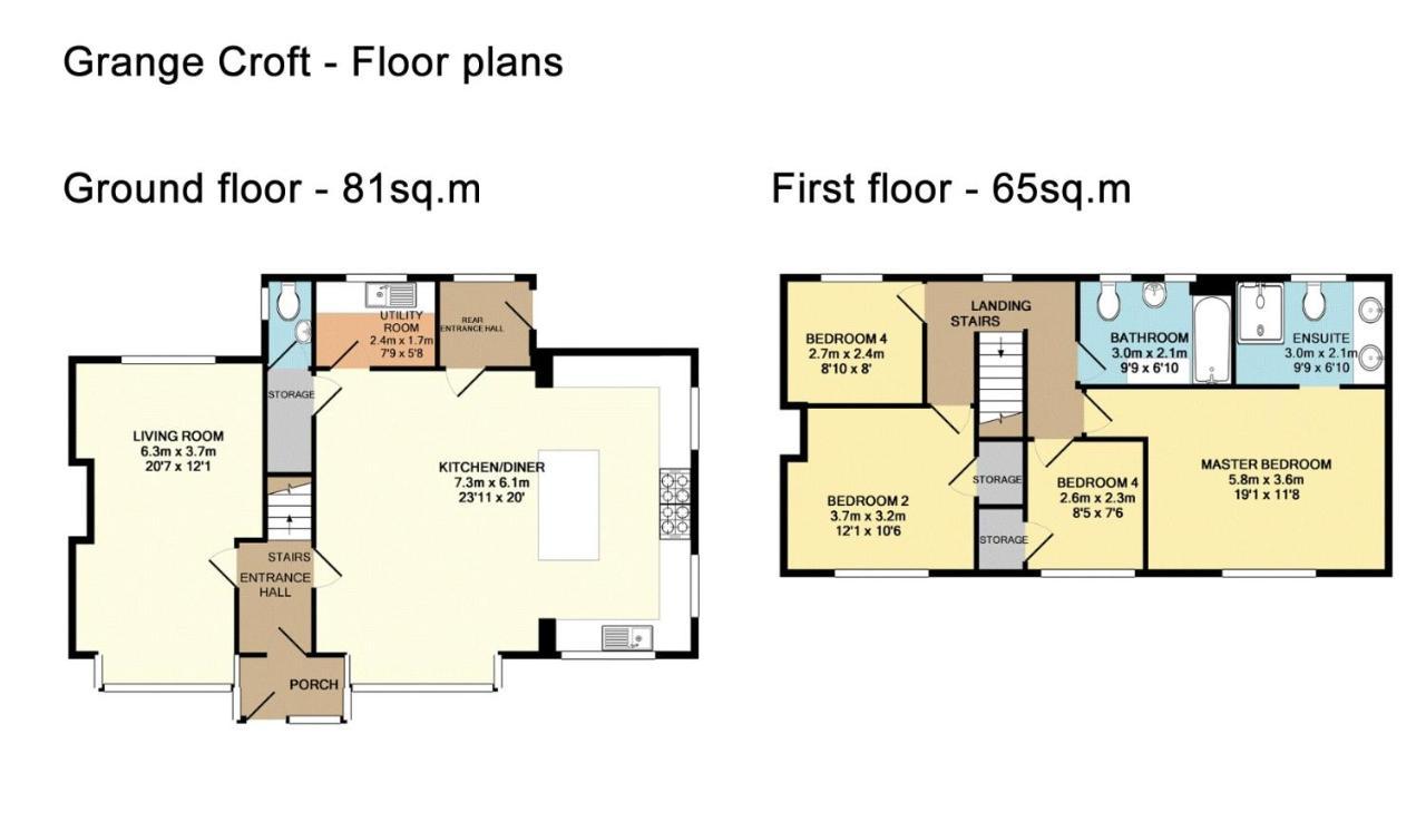 Вилла Grange Croft Ben Rhydding Экстерьер фото